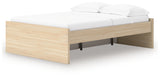 Onita Natural Full Platform Bed with 1 Side Storage