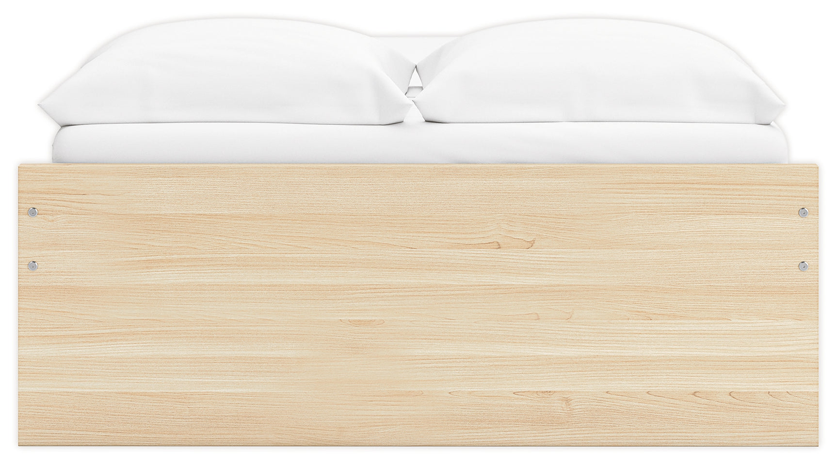 Onita Natural Full Platform Bed with 1 Side Storage