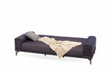 Evora Blue Gray 3-Seater Sofa Bed - Ella Furniture