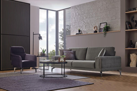 Evora Khaki Green 3-Seater Sofa Bed - Ella Furniture