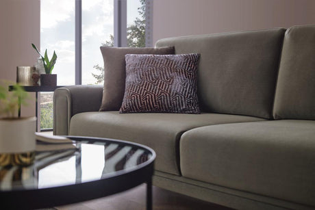 Evora Khaki Green 3-Seater Sofa Bed - Ella Furniture