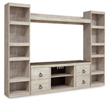 Willowton Whitewash 4-Piece Entertainment Center by Ashley