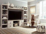 Willowton Whitewash 4-Piece Entertainment Center by Ashley