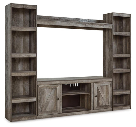 Wynnlow Gray 4-Piece Entertainment Center EW0440W6 - Ella Furniture