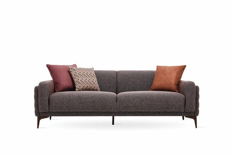 Fortuna Brown 2.5 -Seater Sofa - Ella Furniture