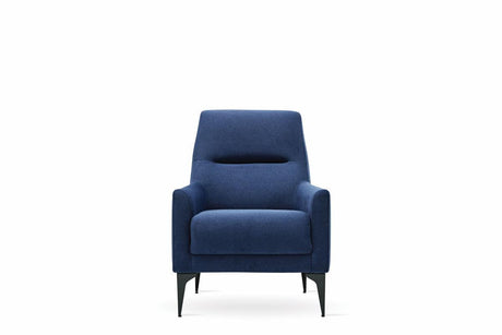 Fortuna Navy Blue Armchair - Ella Furniture