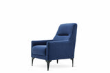 Fortuna Navy Blue Armchair - Ella Furniture