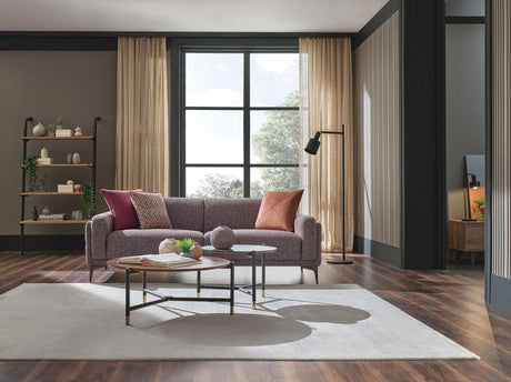 Fortuna Brown 2.5 -Seater Sofa - Ella Furniture
