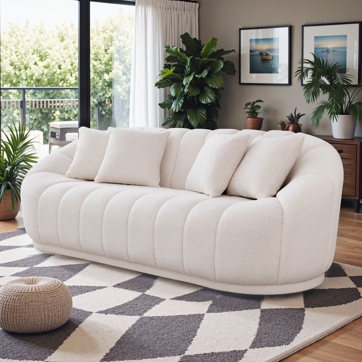 Wendy Cream Boucle Sofa