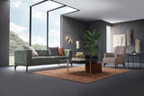 Dorian Brown Armchair - Ella Furniture