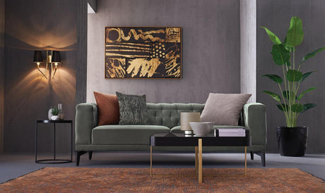 Dorian Green 3-Seater Sofa - Ella Furniture