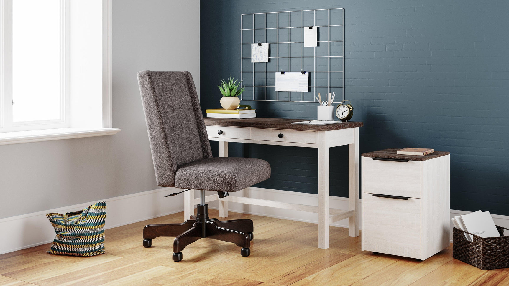 Dorrinson Two-tone 47" Home Office Desk H287-14 - Ella Furniture