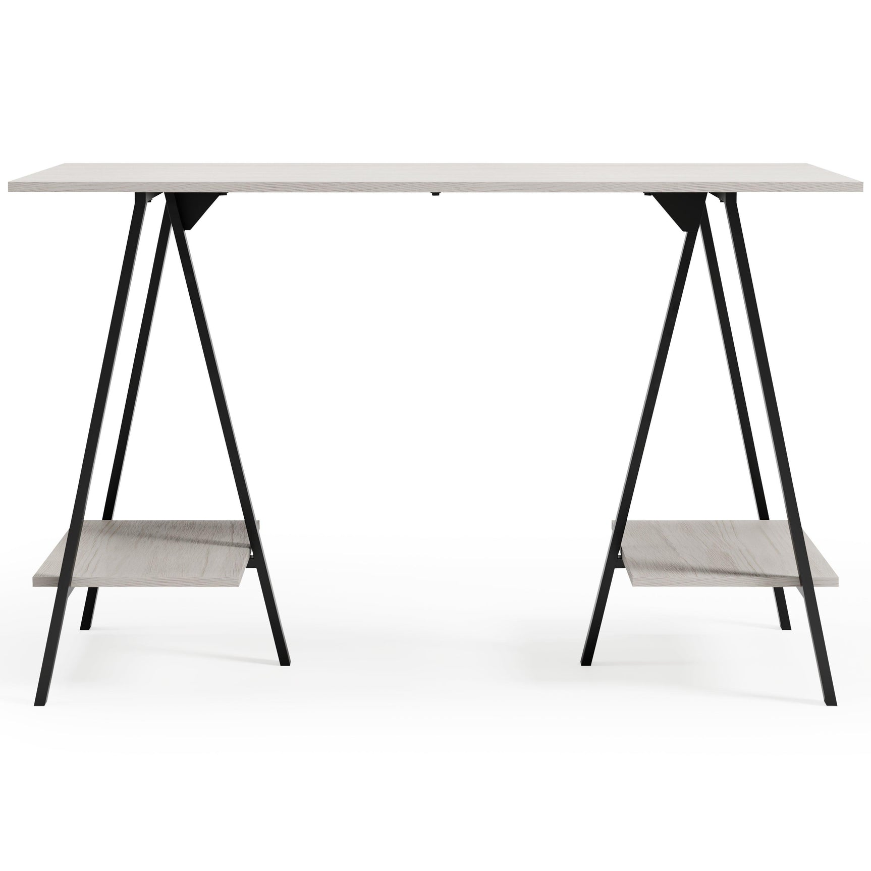 Bayflynn White/Black Home Office Desk H288-27 - Ella Furniture