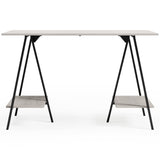 Bayflynn White/Black Home Office Desk H288-27 - Ella Furniture