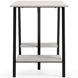 Bayflynn White/Black Home Office Desk H288-27 - Ella Furniture