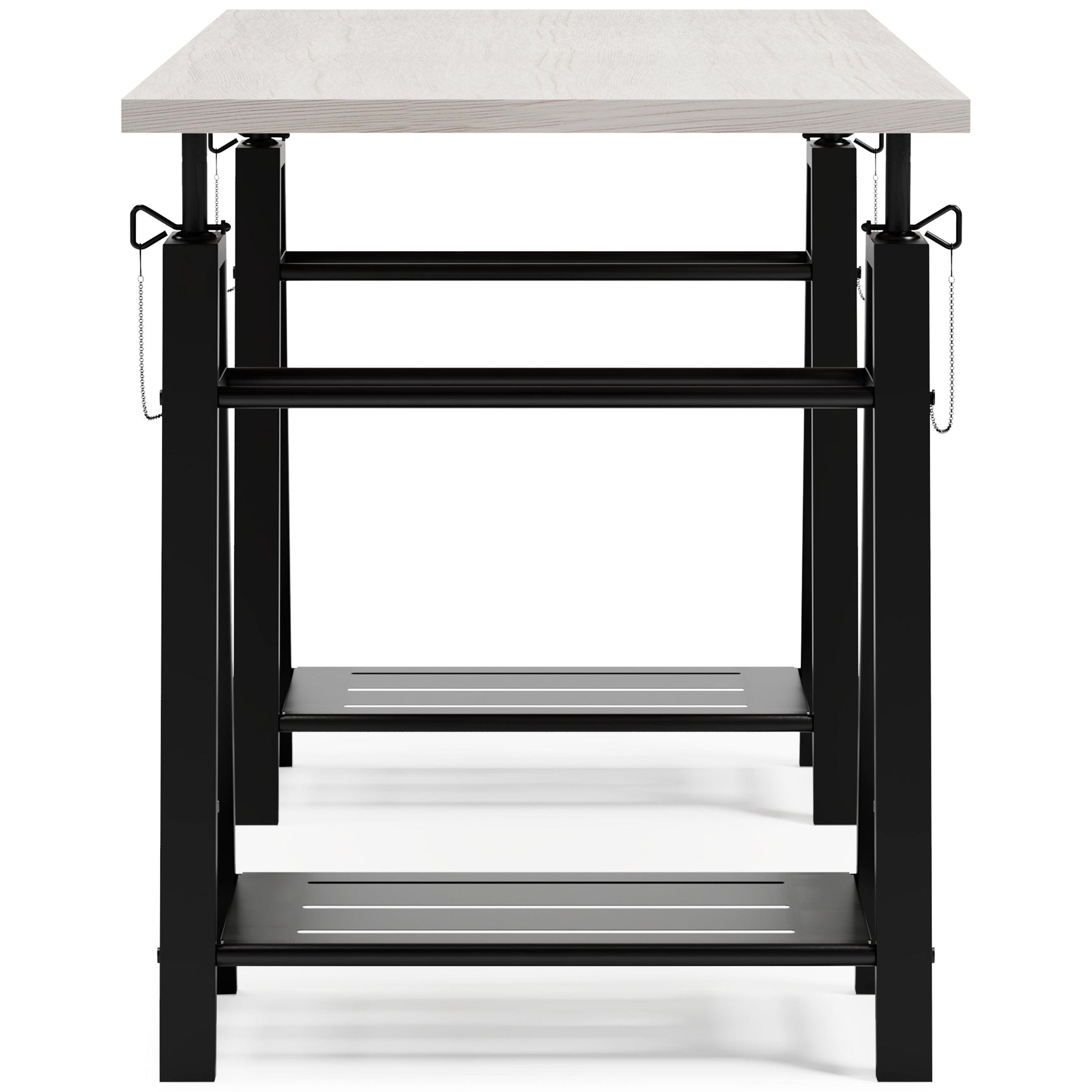 Bayflynn White/Black Home Office Desk H288-44 - Ella Furniture