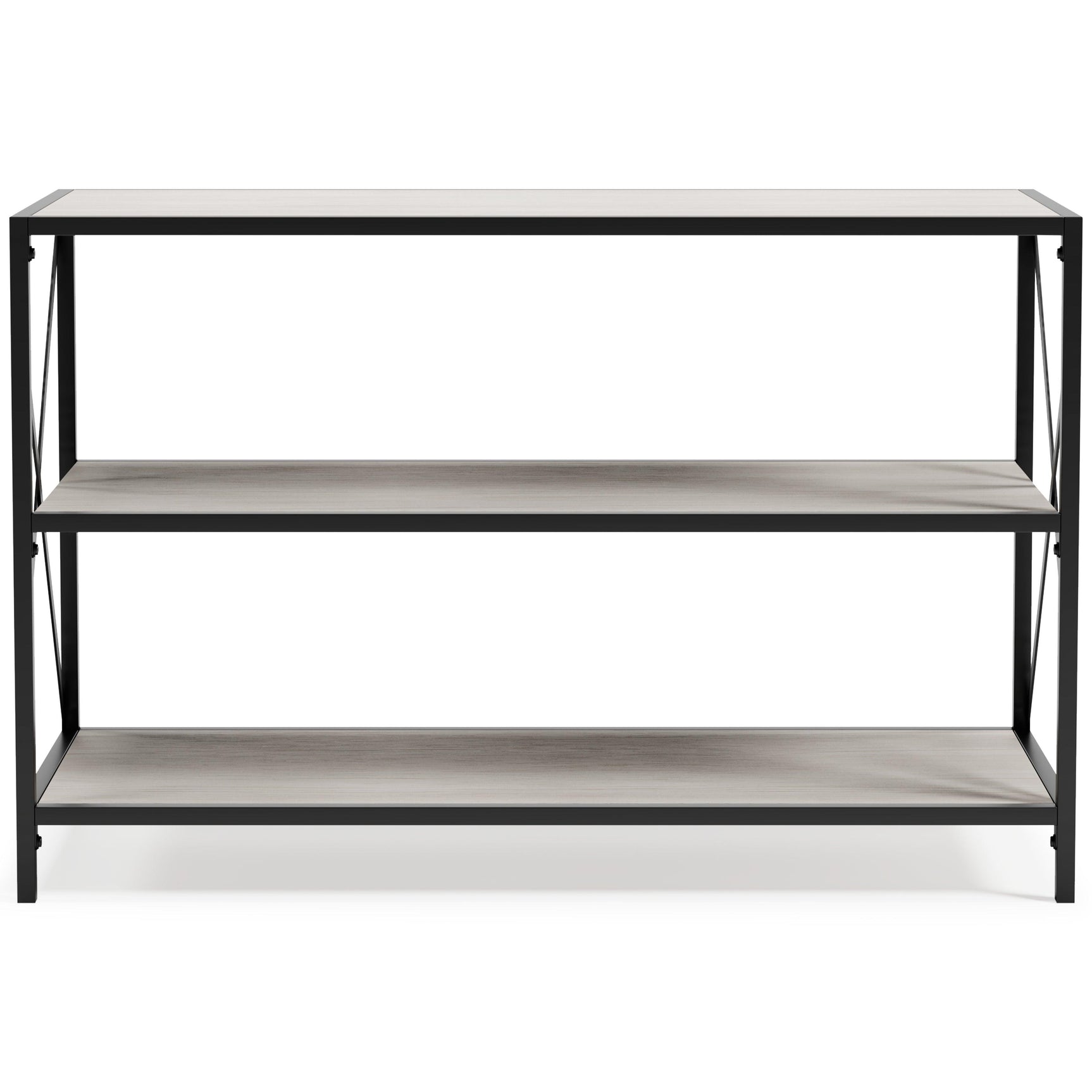 Bayflynn White/Black Bookcase H288-60 - Ella Furniture