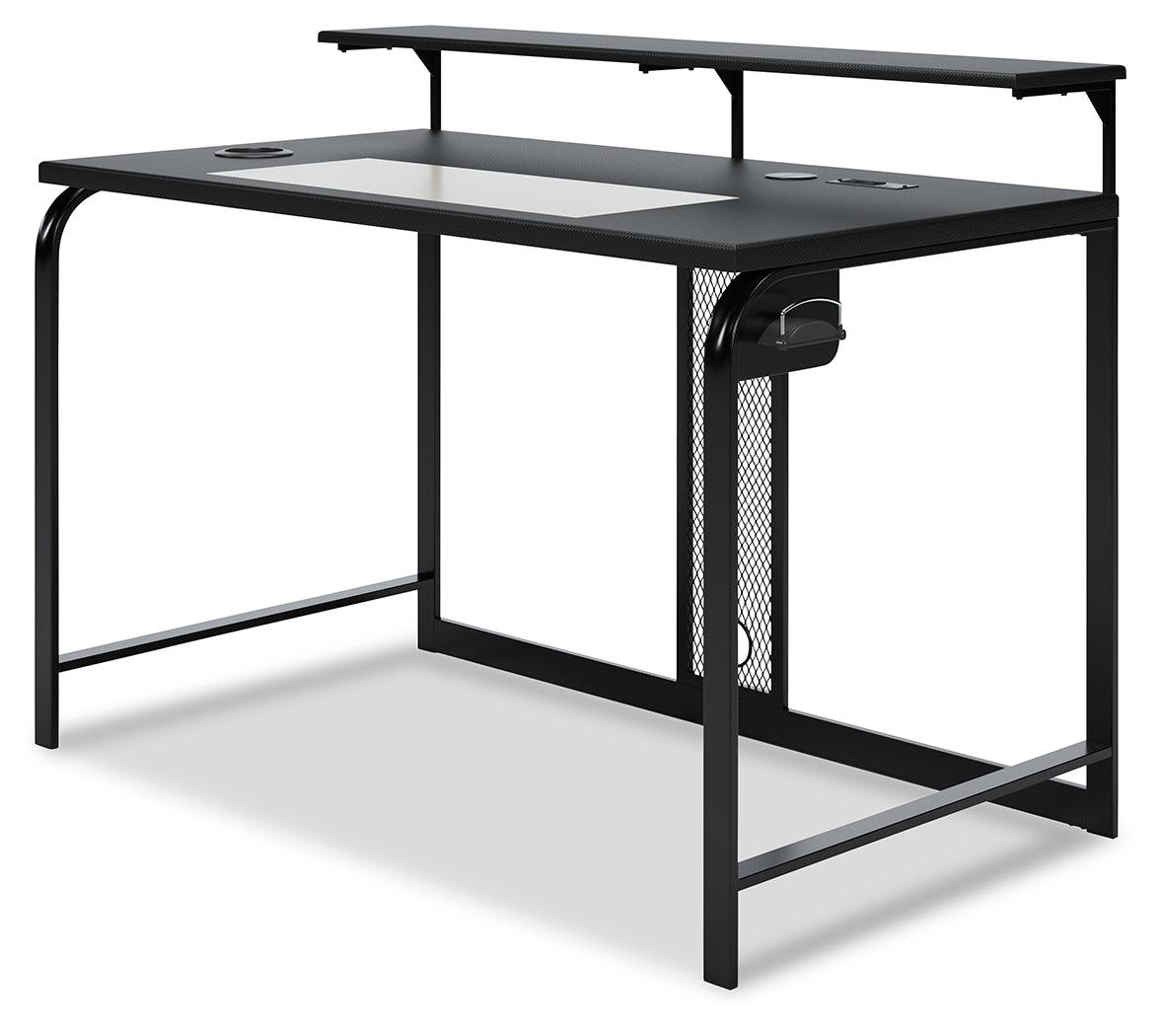 Lynxtyn Black 48" Home Office Desk H400-110 - Ella Furniture