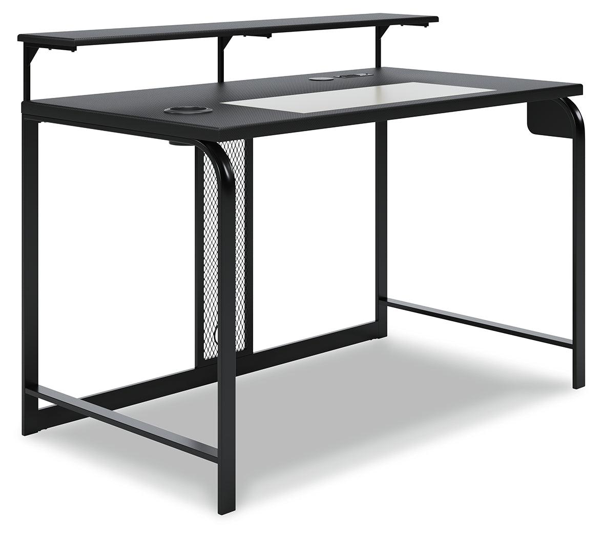 Lynxtyn Black 48" Home Office Desk H400-110 - Ella Furniture