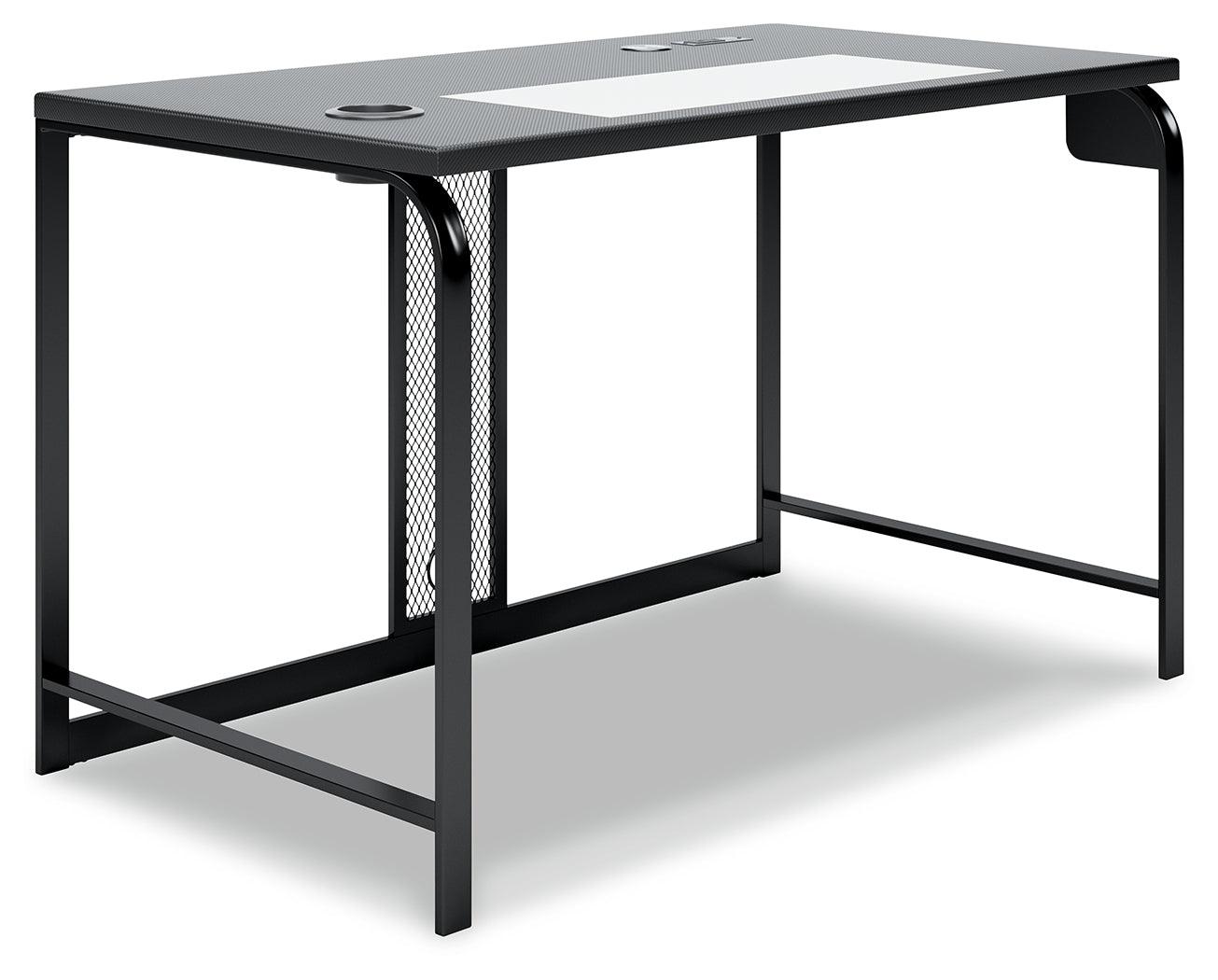 Lynxtyn Black 48" Home Office Desk H400-110 - Ella Furniture