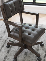Breckington Dark Brown Home Office Desk Chair