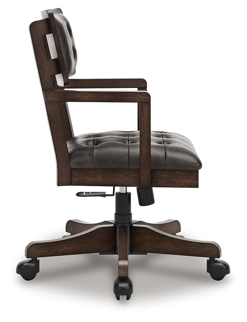 Breckington Dark Brown Home Office Desk Chair