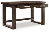 Breckington Dark Brown Home Office Desk with Chair