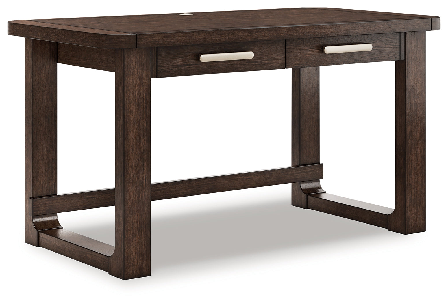 Breckington Dark Brown Home Office Desk with Chair