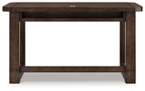 Breckington Dark Brown Home Office Desk with Chair