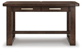 Breckington Dark Brown Home Office Desk with Chair