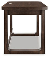 Breckington Dark Brown Home Office Desk with Chair