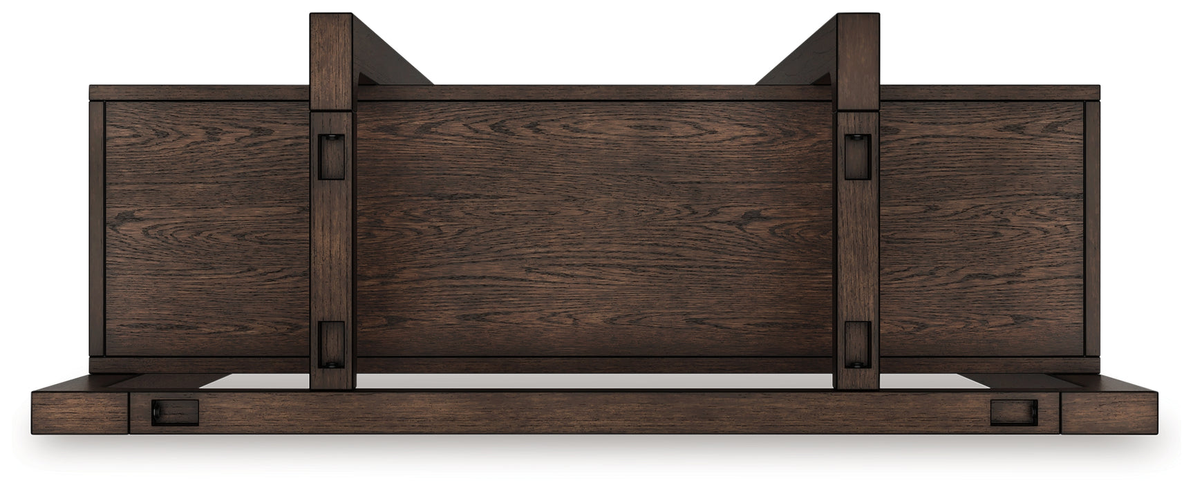 Breckington Dark Brown Home Office Desk with Chair and Storage