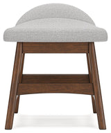 Lyncott Brown Home Office Desk With Chair And Storage