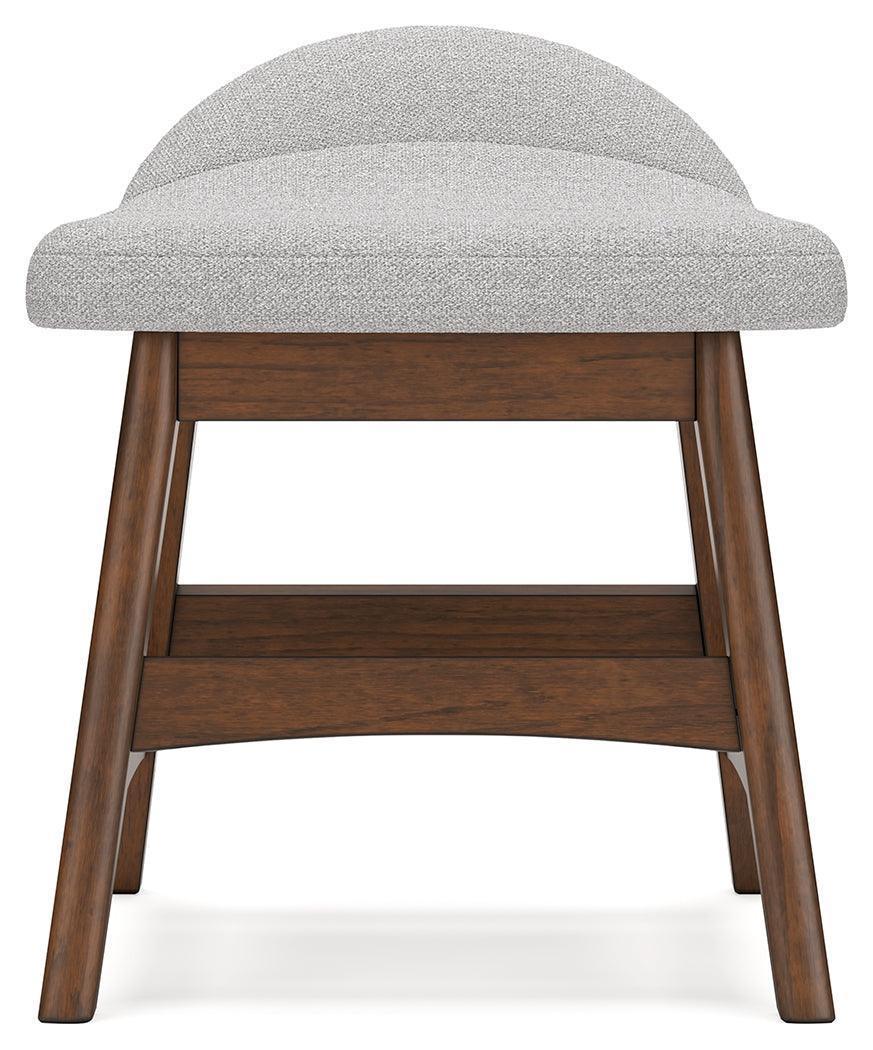 Lyncott Brown Home Office Desk With Chair And Storage