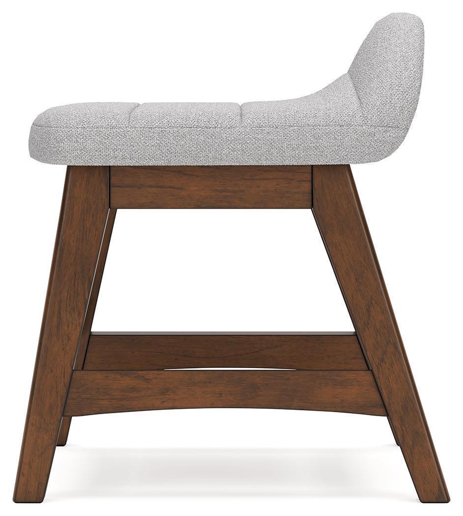 Lyncott Brown Home Office Desk With Chair And Storage