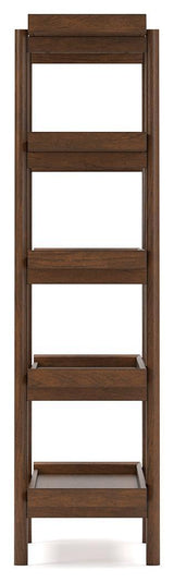 Lyncott Brown Home Office Desk With Chair And Storage