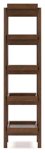 Lyncott Brown Home Office Desk With Chair And Storage