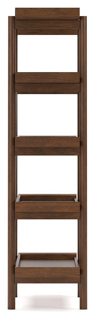 Lyncott Brown Home Office Desk With Chair And Storage