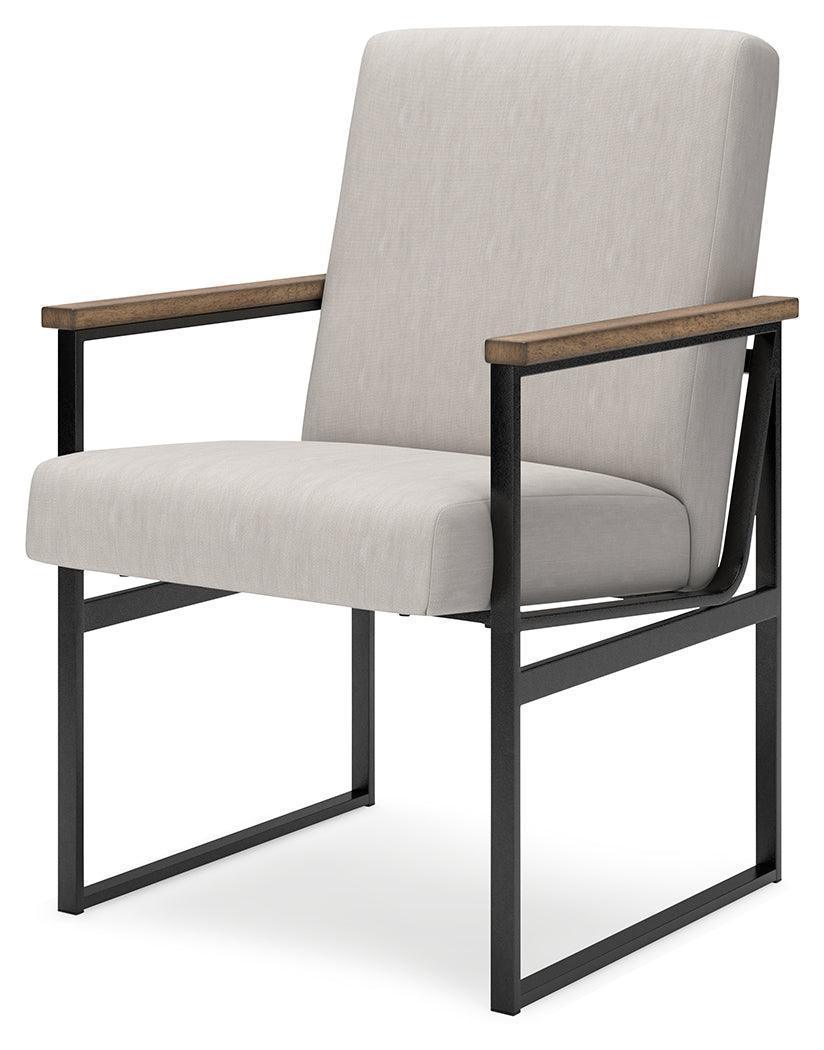 Montia Light Brown Home Office Desk with Chair and Storage