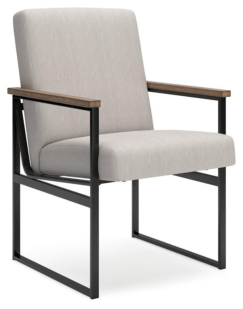 Montia Light Brown Home Office Desk with Chair and Storage