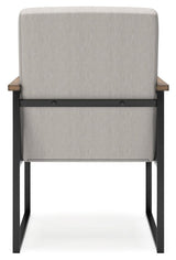 Montia Light Brown Home Office Desk with Chair and Storage