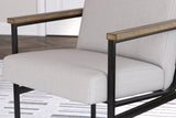 Montia Light Brown Home Office Desk with Chair and Storage