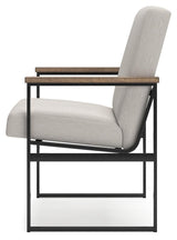 Montia Light Brown Home Office Desk with Chair and Storage