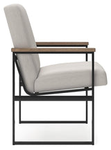 Montia Light Brown Home Office Desk with Chair and Storage