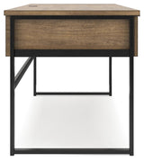 Montia Light Brown Home Office Desk with Chair and Storage