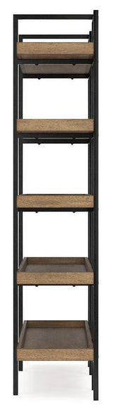 Montia Light Brown Home Office Desk with Chair and Storage