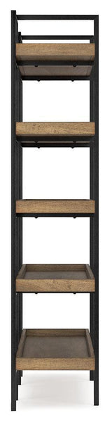Montia Light Brown Home Office Desk with Chair and Storage