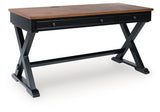 Wildenauer Brown/Black 60" Home Office Desk