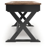 Wildenauer Brown/Black 60" Home Office Desk