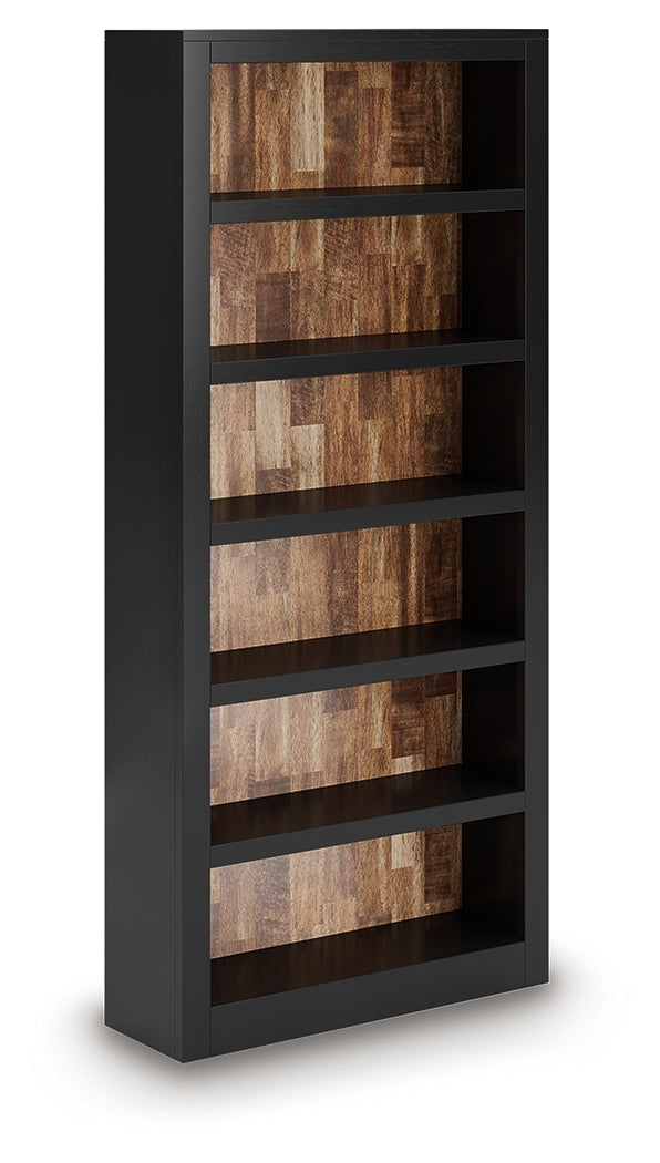 Wildenauer Brown/Black 75" Bookcase
